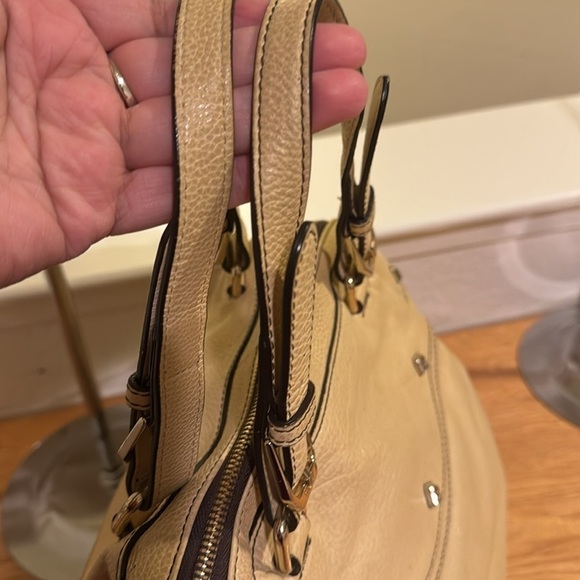 MCM Satchel all leather with studs - Picture 3 of 9